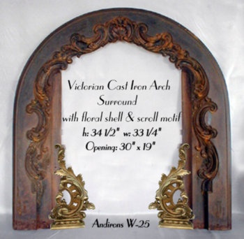 Victorian Cast Iron Arch Surround