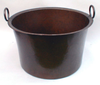Large Hand Wrought Copper Pot