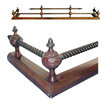 Antique Fender with Acorn finials