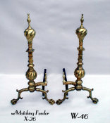 Antique Andirons & Fireplace Fender