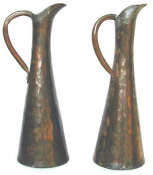 Hand Wrought Plannished Pitchers