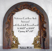 Victorian Cast Iron Arch Surround