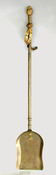 Ornate Victorian Fireplace Shovel with Pineapple Finial & Ribbon decoration
